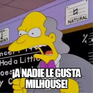 👎 Milhouse The Simpsons ¡A NADIE LE GUSTA MILHOUSE! Simpsons, Milhouse, Cartoni animati, Animazione, Commedia telegram sticker