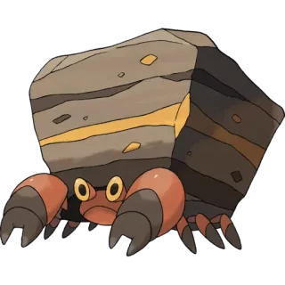 🐉 Dwebble Pokemon Dwebble, Pokemon, rock, crab, monster, cartoon telegram sticker