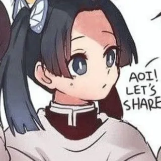 😕 Aoi Kanzaki Demon Slayer Aoi! Let's share anime, demon slayer, aoi kanzaki, schattig, manga, fanart telegram sticker