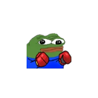 👈 Pepe the Frog pepe, pepe the frog, frog, boxing, meme, internet meme telegram sticker