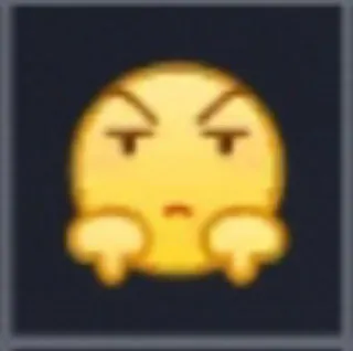 😠 Emoji, Jempol ke bawah, Tidak suka, Negatif telegram sticker