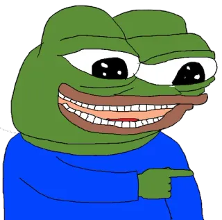 😂 Pepe the Frog pepe, rana, meme, che punta whatsapp sticker