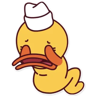 😢 утка, грустный, мультфильм, животное telegram sticker