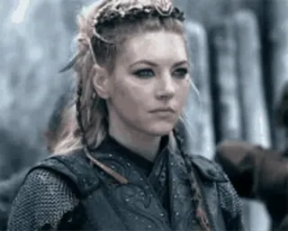 🪓 Lagertha Vikings นักรบ, ผู้หญิง, ไวกิ้ง, ลาเกอร์ธา, การต่อสู้, ดาบ, เกราะ telegram sticker