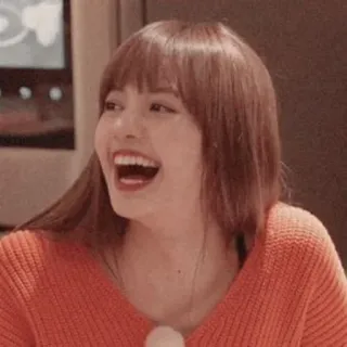😂 Lisa ลิซ่า, K-pop, นักร้อง, นักเต้น, Blackpink, ไอดอล, ดารา, รอยยิ้ม, เสียงหัวเราะ telegram sticker