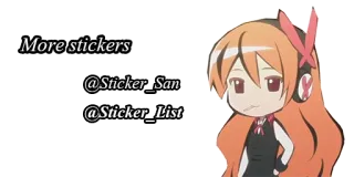 ℹ More stickers sticker, anime, cartoon telegram sticker