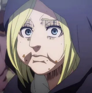 💈 Annie Leonhart Attack on Titan Anime, Ataque dos Titãs, AoT, Annie Leonhart, Personagem, Desenho animado telegram sticker