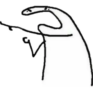 😀 omino stilizzato, meme, disegno, cartone animato telegram sticker