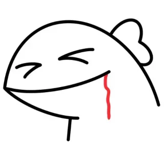 😵 Dessin animé, Mignon, Dessin, Gribouillage, Autocollant, Joyeux, Trait whatsapp sticker