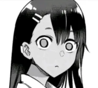 😯 Anime, Manga, Dziewczyna, Zszokowana, Zaskoczenie, Wyraz twarzy telegram sticker