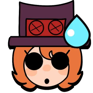 😰 cartoon, personage, sticker, animatie, geschrokken telegram sticker