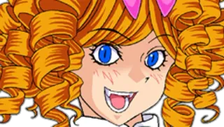 ❗ Anime, Cartoon, Mädchen, Süß, Lächeln whatsapp sticker