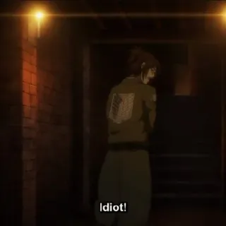 🤨 Idiot! Anime, Personnage, Expression, Veste whatsapp sticker