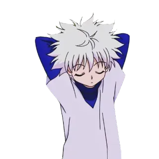 😙 Killua Zoldyck Hunter x Hunter Killua, Zoldyck, Hunter x Hunter, anime, sticker, character telegram sticker
