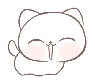 😄 แมว, น่ารัก, การ์ตูน, สัตว์, คาวาอิ, มีความสุข, ลูกแมว telegram sticker