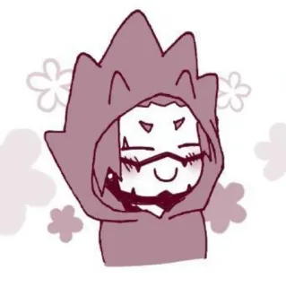🔌 Cartoon, Schattig, Bloem, Anime, Karakter, Hoodie telegram sticker