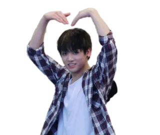 ❤️ person, kpop, love, heart, gesture telegram sticker