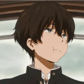 😁 anime, boy, portrait, cartoon telegram sticker