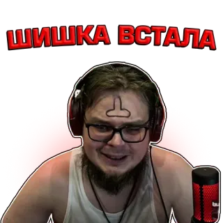 🍆 ШИШКА ВСТАЛА ruso, ofensivo, explícito, jerga telegram sticker