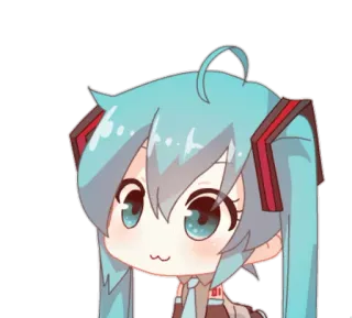 😋 Hatsune Miku 애니메이션, 만화, SD캐릭터, 보컬로이드, 하츠네 미쿠 whatsapp sticker