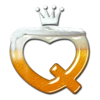 🍺 piwo, napój, serce, korona, alkohol, królowa, impreza, święto telegram sticker