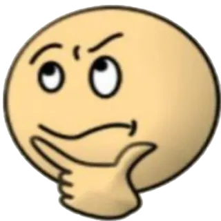 🤔 penser, réflexion, incertain, doute, question whatsapp sticker