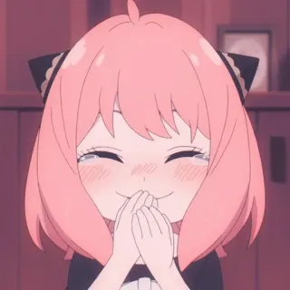 🥲 Anya Forger Spy x Family Anya Forger, Spy x Family, Anime, Imut, Gadis, Senyum telegram sticker
