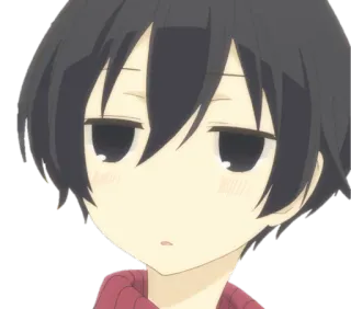 😗 anime, karakter, manga, ekspresi, bosan, imut telegram sticker