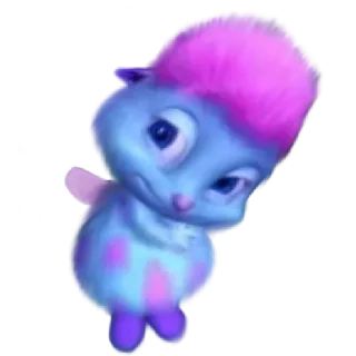 😊 Nonna, Barbie, Fata, Blu, Cartone animato, Personaggio telegram sticker