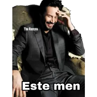 😁 Este men keanu reeves, mann, anzug, meme telegram sticker