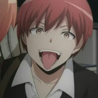 😛 Karma Akabane Assassination Classroom Anime, Mangá, Karma Akabane, Língua, Assassination Classroom telegram sticker
