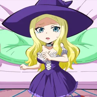 🌙 wiedźma, anime, płacz, magia, smutny telegram sticker