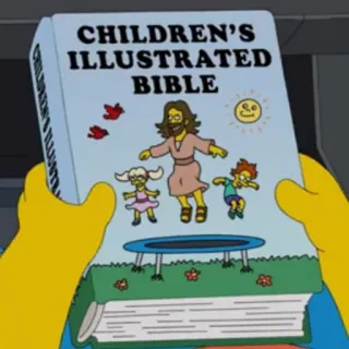 📖 CHILDREN'S ILLUSTRATED BIBLE 어린이 성경, 성경, 예수, 삽화, 책 telegram sticker