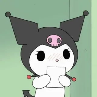 🖤 Kuromi Kuromi, Sanrio, anime, desenho animado, fofo whatsapp sticker