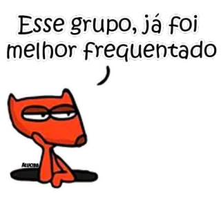 👐 Esse grupo, já foi melhor frequentado sticker, chat, groupe, mème, drôle, expression telegram sticker