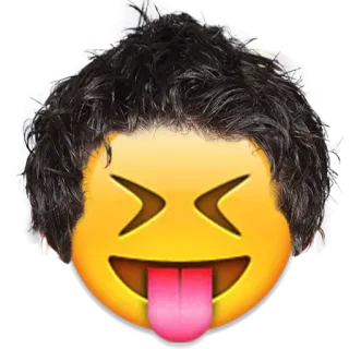 😝 emoji, lucu, lidah, konyol, ekspresi whatsapp sticker