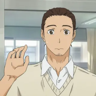 🏐 anime, character, male, portrait, cartoon telegram sticker