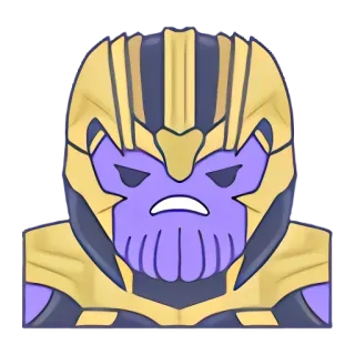 🦇 Thanos Marvel Cinematic Universe whatsapp sticker