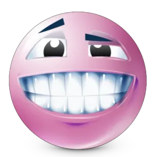🫥 表情符号, 微笑, 咧嘴笑, 脸 telegram sticker