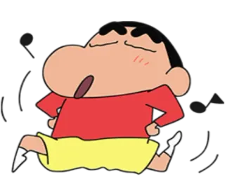 🎶 Shin-chan Nohara Crayon Shin-chan Anime, Dessin animé, Crayon Shin-chan, Shin-chan Nohara, Drôle, Course telegram sticker