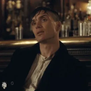 🚬 Thomas Shelby Peaky Blinders 男人, 肖像, 基利安·墨菲, 演员, 汤米·谢尔比, 浴血黑帮, 电视剧 whatsapp sticker