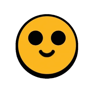 😃 Emoji, Sonriente, Feliz, Amarillo, Cara, Icono whatsapp sticker