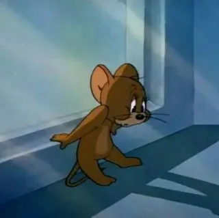 💗 Jerry Tom and Jerry Dessin animé, Souris, Animation, Jerry, Triste, Mignon whatsapp sticker