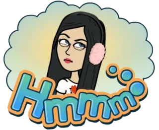 🤔 Hmmm denken, Frage, unsicher, zweifelhaft, nachdenken, sich fragen telegram sticker