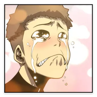 😭 crying, sad, anime, manga, emotion, tears telegram sticker