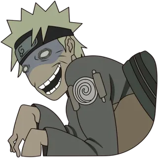 ⚡️ Naruto anime, manga, ninja, creepy, smile whatsapp sticker