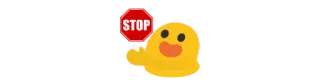 🛑 STOP stopbord, verkeer, weg, gele vlek telegram sticker