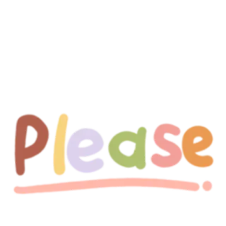 🥺 Please Por favor, Sticker, Pedido, Palavra, Pastel, Colorido telegram sticker