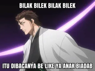 🗿 BILAK BILEK BILAK BILEK
ITU DIBACANYA BE LIKE YA ANAK BIADAB Мем, Аниме, Оскорбительный, Обидный telegram sticker