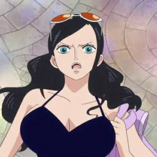 👑 Nico Robin One Piece Anime, One Piece, Nico Robin, Personnage whatsapp sticker